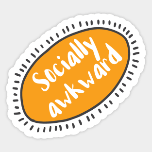 Socially Awkward Sticker